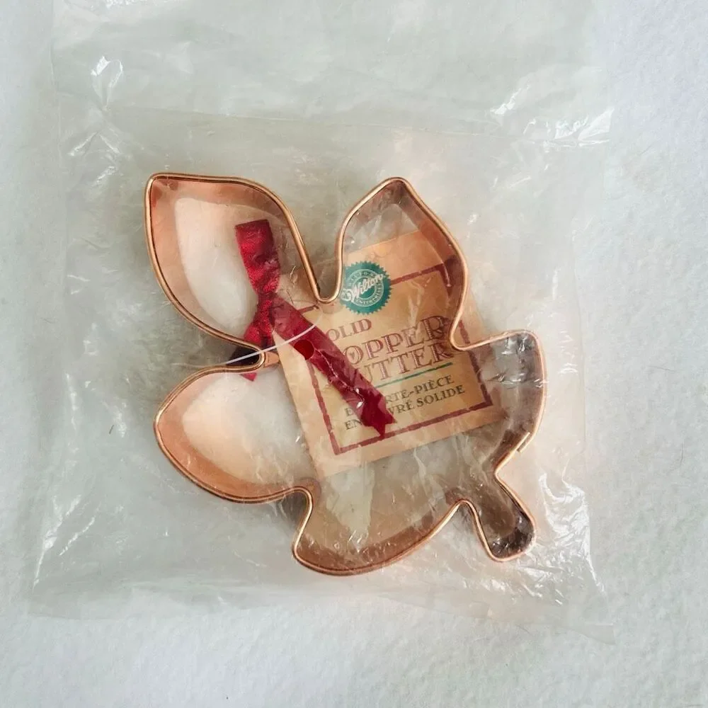 Wilton Solid Copper Large Maple Leaf Cookie Cutter NIP